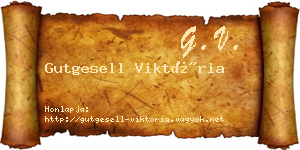 Gutgesell Viktória névjegykártya